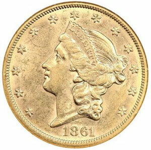 SS Republic: 1861-S Shipwreck $20 NGC AU58