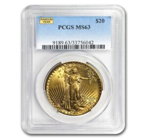 $20 Saint-Gaudens Gold Double Eagle MS-63 (Random)