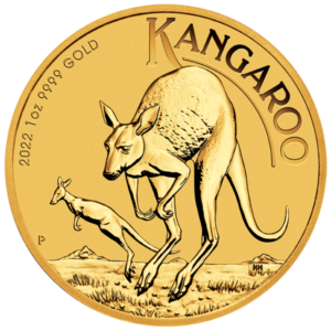 2022 $100 Australia Gold Kangaroo 1 oz .9999 Fine BU