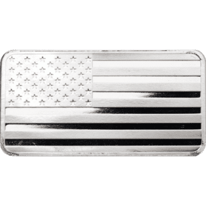10 oz Silver Flag Bar - .999 Fine