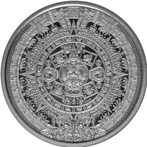 1/4 Oz Aztec Silver Round