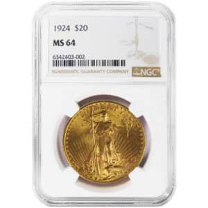 $20 Saint-Gaudens Gold Double Eagle MS-64 (Any Date)