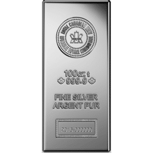 100 oz Silver Bar - .999 Fine