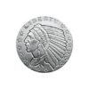 1/10 oz Incuse Indian Silver Round