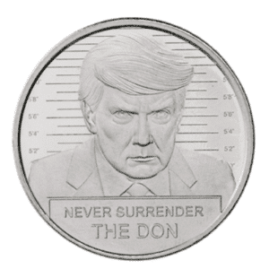 1 oz Silver Trump Never Surrender Round