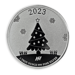 1 oz Asahi Christmas Tree Silver Round