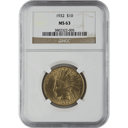 $10 MS-63 Indian Head Coin