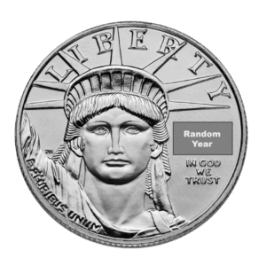 1/2 oz Platinum Eagle Coin Random year
