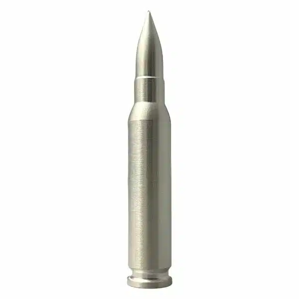 2 oz Silver Bullet - .308 Caliber Replica standing 2 oz Silver Bullet Replica