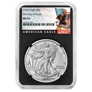 2024 American Silver Eagle NGC MS70 FDI Eagle Label