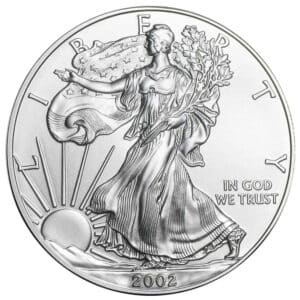 2002 American Silver Eagle Coin BU