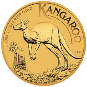 2024 Australian 1/10 Oz Gold Kangaroo (BU)
