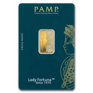 5 Gram Gold Bar Pamp Fortuna 45th Anniversary