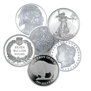 1 oz silver round low premium