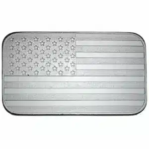1 oz American Flag Silver Bar
