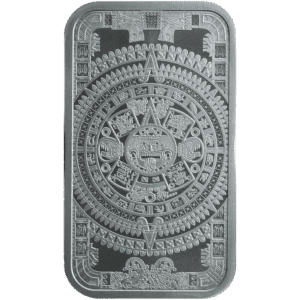 1 oz Aztec Calendar Silver Bar