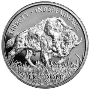 1 oz PAMP Silver Buffalo Round