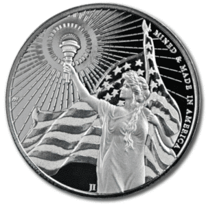 1 oz Asahi Columbia Goddess Silver Round