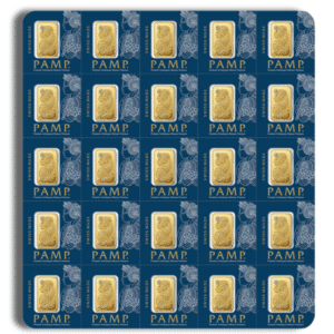 25 x 1 Gram Gold Bar - PAMP Multigram Gold Bar (Carded)
