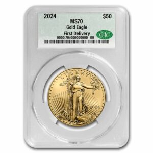 2024 1 oz American Gold Eagle MS70 CAC First Delivery