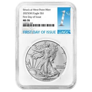 2025 American Silver Eagle NGC MS70 First Day (W)