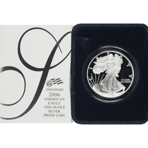1 oz Proof American Silver Eagle (Random Year w/Box, OGP COA)