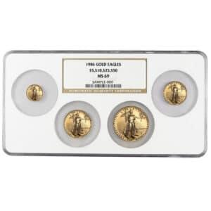 1986 Gold American Eagle Set | NGC MS69 4 Coin Set