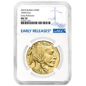 2025 1 oz American Gold Buffalo MS70 | NGC Early Releases