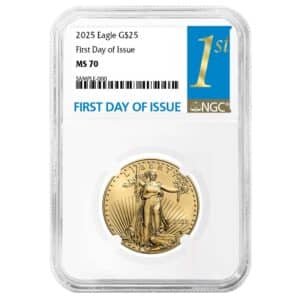 2025 1/2 oz American Gold Eagle NGC MS70 First Day of Issue
