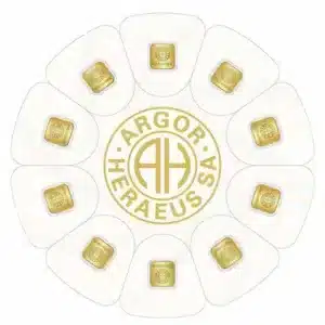 10x1 gram Argor Heraeus Goldseed | Gold Multi-Bar