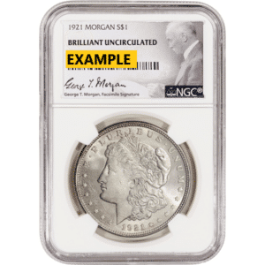 1921 Morgan Silver Dollar | NGC G.T. Morgan