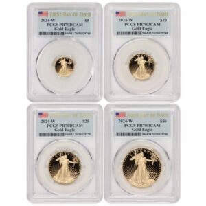 2024 Gold American Eagle Proof Set (4-Piece) PF70 PCGS First Day of Issue