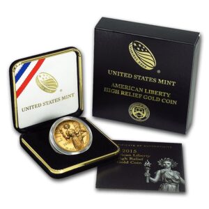 2015 Liberty High Relief Coin with Box and COA