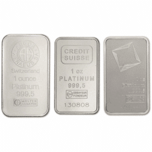1 oz Platinum Bar (Random Type)