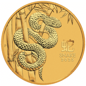 2025 1/2 oz Perth Mint Gold Snake (Lunar Series)