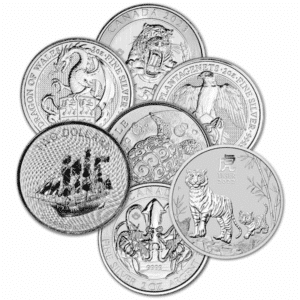 2 oz Silver Sovereign Mint Coins Misc Type