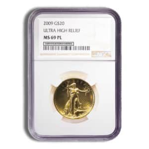 2009 Ultra High Relief Double Eagle Gold Coin NGC MS69 Proof Like (PL)
