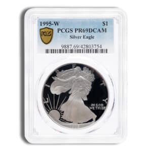 1995-W Proof Silver Eagle PCGS PR69 - Key Date