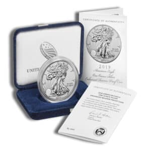 2019-S Enhanced Reverse Proof Silver Eagle with Box & COA