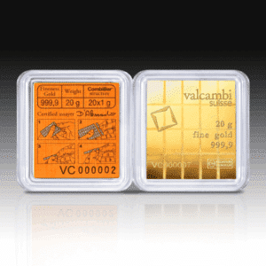 20 Gram Gold CombiBar Valcambi