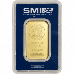 1 oz Gold Bar Sunshine Mint