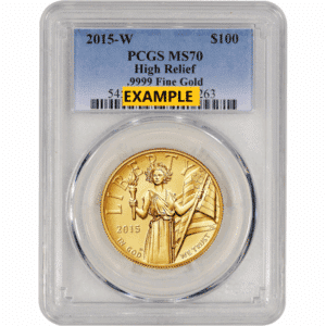 2015 1 oz Liberty High Relief PCGS MS70 High Relief