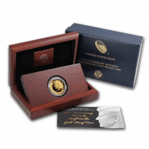 2014-W 3/4 oz JFK Half Dollar Gold Coin (Box & COA)