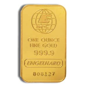 1 oz Engelhard Gold Bar
