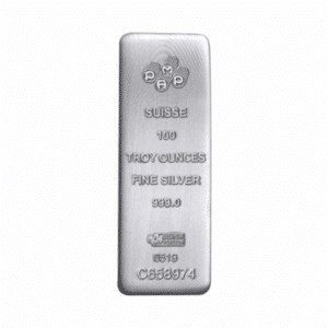 100 oz Silver Bar – PAMP Suisse (Cast)