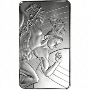 100 oz Silver Bar – Sunshine Minting “Mercury” Design