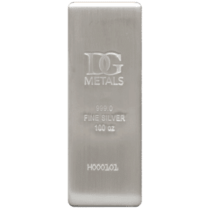 100 oz Silver Bar Dillon Gage