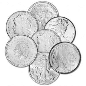 1/10 oz Silver Round – Generic Design (.999 Fine Silver)