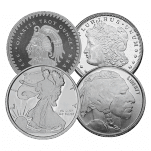 1/4 oz Silver Round – Generic Design (.999 Fine Silver)