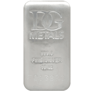10 oz Silver Bar Dillon Gage
